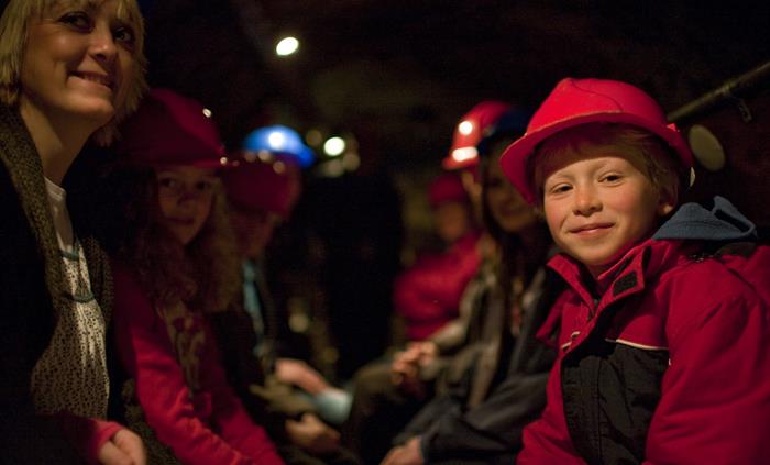Sailing underground into King Arthur's Labyrinth in Corris
